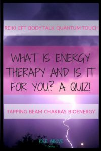 Ever wonder what Energy Therapy is? Popular techniques such as; Reiki, EFT (aka Tapping), and ZPoint? Here is a quiz to see if it is right for you.