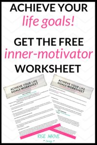 Feel unmotivated to take the next steps towards your life goals? Or, simply feel lost in your life? We can help! Achieve success with this free worksheet!